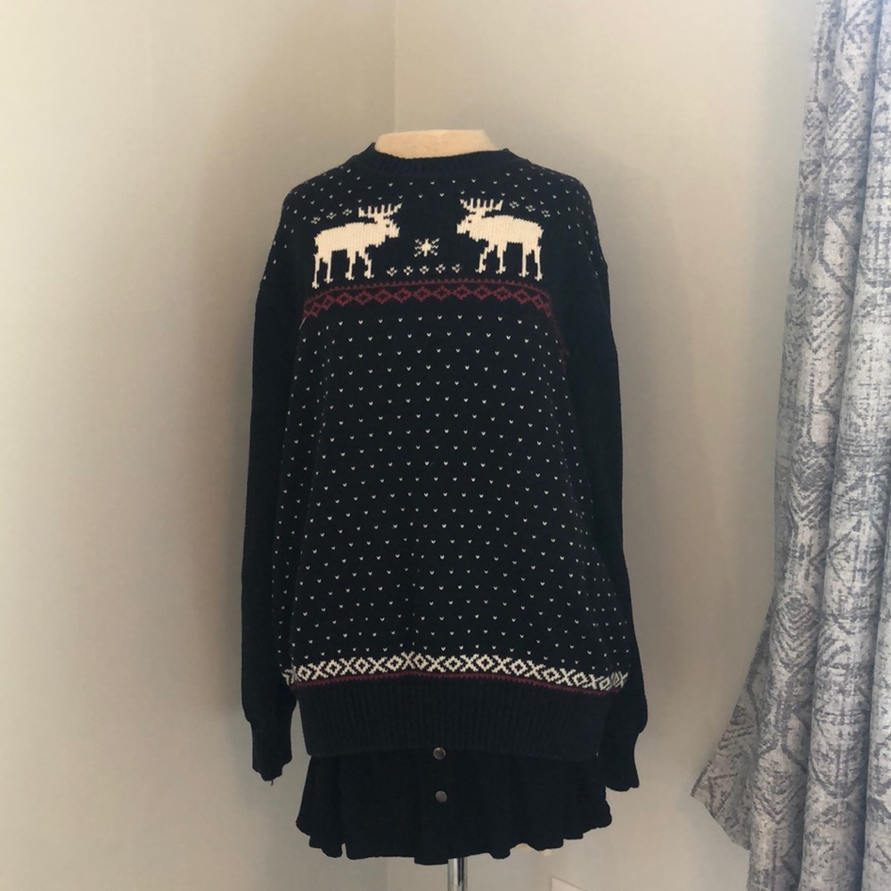 Moose holiday sweater